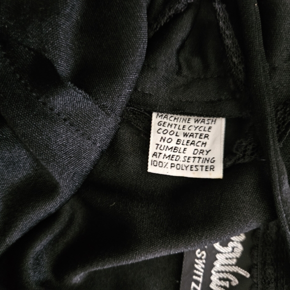 Vintage - Ursula of Switzerland NWT Little Black Cocktail Dress - Size 11/12 - Picture 8 of 8